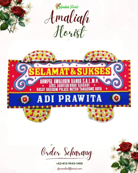 Papan Bunga Ucapan Selamat Tobo